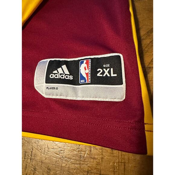 Adidas Cleveland Cavaliers NBA Warm Up Shooting Shirt 2XL Wine Gold Long Sleeve - Picture 2 of 10